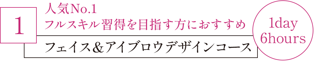 1.フェイス&アイブロウデザインコース